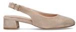 Slingback donna grigia in suede