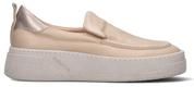 Sneaker donna beige in pelle