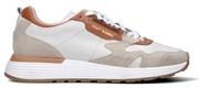 Sneaker uomo beige/marrone in pelle