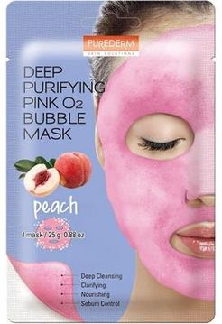 "Purederm - Deep Purifying Black O2 Bubble Mask "PEACH" Maschere in tessuto 20 g unisex"