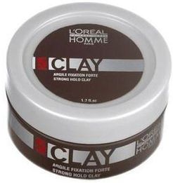 Homme Strong Hold Clay Styling capelli 50 ml unisex