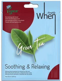 Vegan Green Tea Soothing & Relaxing Mask Maschere glow 23 g unisex