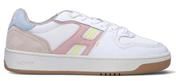 Sneaker donna bianca/rosa in pelle