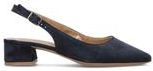 Slingback donna blu in suede