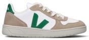 Sneaker donna bianca/verde in suede