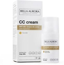 Crema color anti-macchie SPF50+. Tono medio BB & CC Cream 30 ml Marrone chiaro unisex