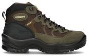 Scarpa trekking donna verde/nera in pelle