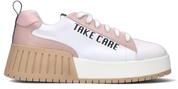 Sneaker donna bianca/rosa in pelle