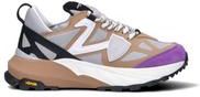 Sneaker donna grigia/beige/viola