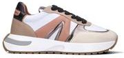 Sneaker donna bianca/beige/rosa