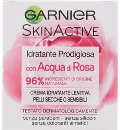 SkinActive, Ideale per Pelli Secche o Sensibili, Arricchita con Acqua di Rosa, Crema viso 50 ml female