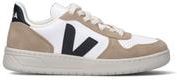 Sneaker donna bianca/nera in suede