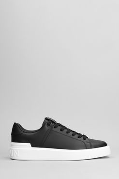 Sneakers B court in Pelle Nera