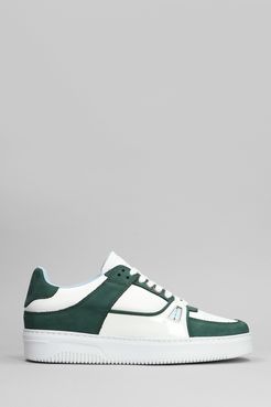 Sneakers Sky in pelle e camoscio Verde