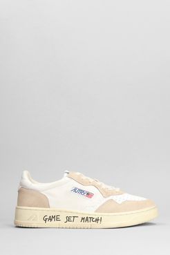 Sneakers Autry 01 in pelle e camoscio Bianco