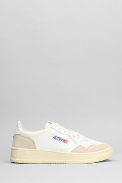 Sneakers Autry 01 in pelle e camoscio Bianco