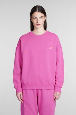 Felpa Sweatshirt Ease in Cotone Rosa