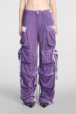 Pantalone Fern in viscosa Viola