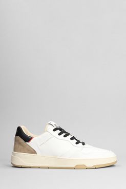 Sneakers  in pelle e camoscio Bianco