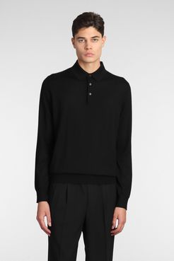 Polo  in Cashmere Nera