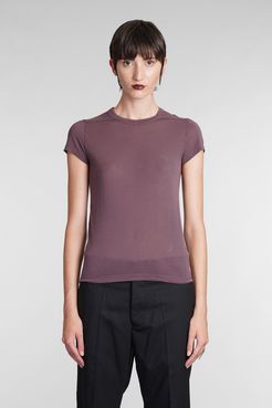 T-Shirt Cropped level t in viscosa Viola