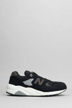 Sneakers 580 in pelle e camoscio Nero