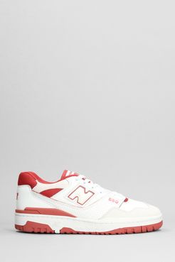 Sneakers 550 in pelle e tessuto Bianco