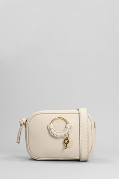 Borsa a spalla Camera bag in Pelle Beige