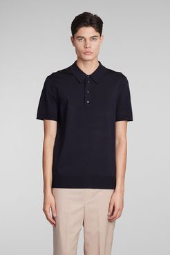 Polo  in viscosa Blu