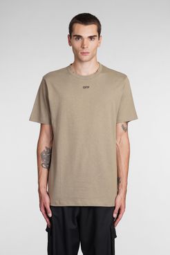 T-Shirt  in Cotone Beige