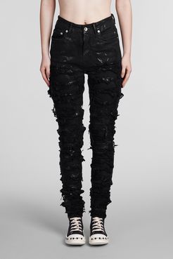 Jeans Detroit cut in Cotone Nero