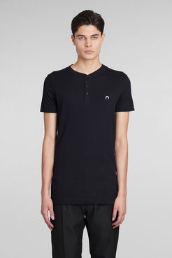 Polo  in Cotone Nero