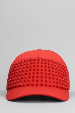 Cappello  in Cotone Rosso