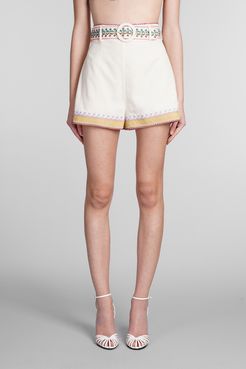 Shorts  in Cotone Beige