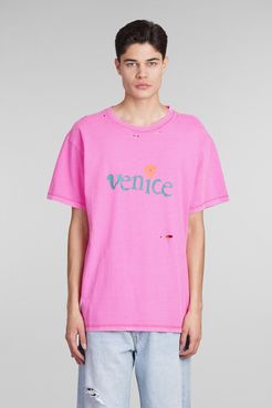 T-Shirt  in Cotone Rosa