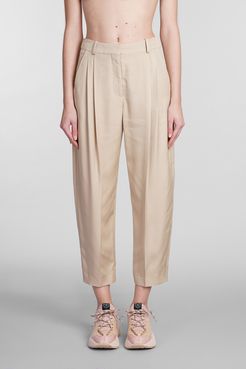 Pantalone  in viscosa Beige