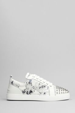 Sneakers Louis junior spikes in Pelle Bianca