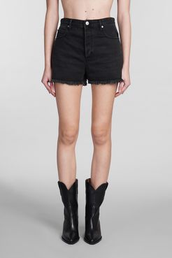 Shorts Lesia in Cotone Nero