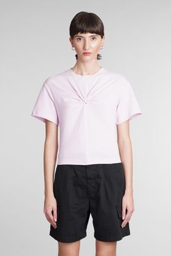 T-Shirt Zuria in Cotone Rosa