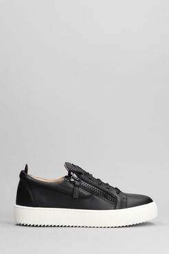 Sneakers Frankie in Pelle Nera