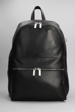 Zaino Backpack in Pelle Nera