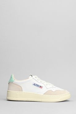 Sneakers Medalist Low in pelle e camoscio Bianco