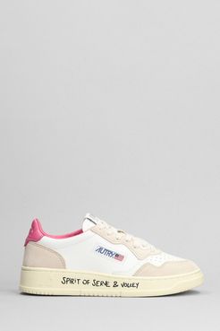 Sneakers Medalist Low in pelle e camoscio Bianco