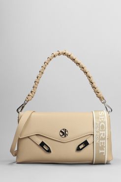 Pochette Quiny Clutch in Pelle Beige