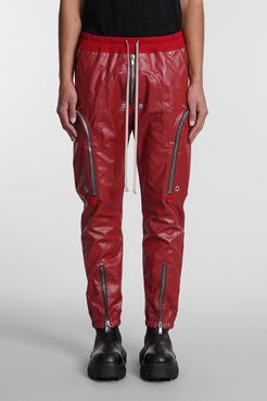 Pantalone Bauhaus cargo in Cotone Rosso