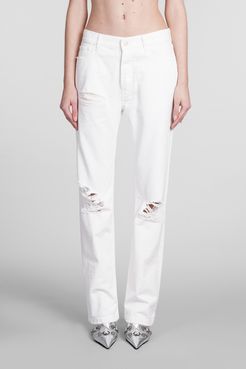Jeans Naomi in Cotone Bianco