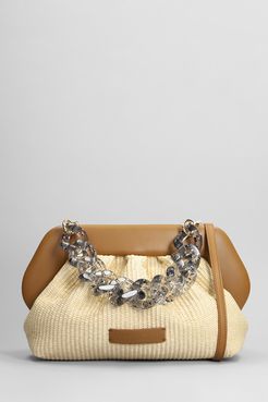 Pochette Bios Straw in rafia Beige