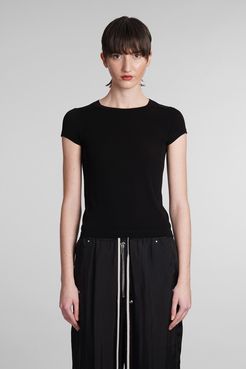 T-Shirt Cropped level t in Cupro Nero