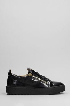 Sneakers Frankie in Vernice Nera