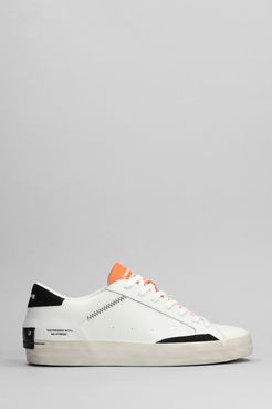 Sneakers  in Pelle Bianca